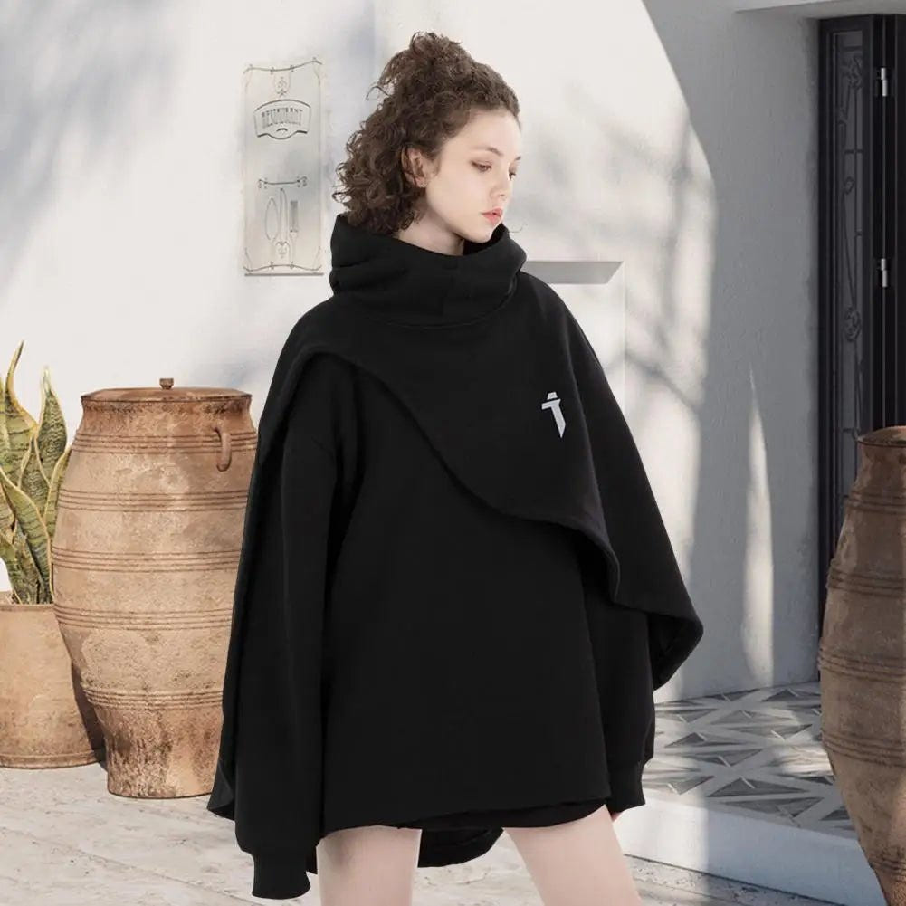 Techwear Futuristic Medieval Hooded Cape - ATLAS 1