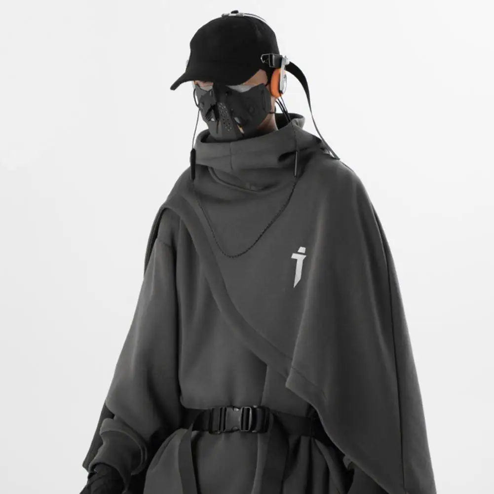 Techwear Futuristic Medieval Hooded Cape - ATLAS 1