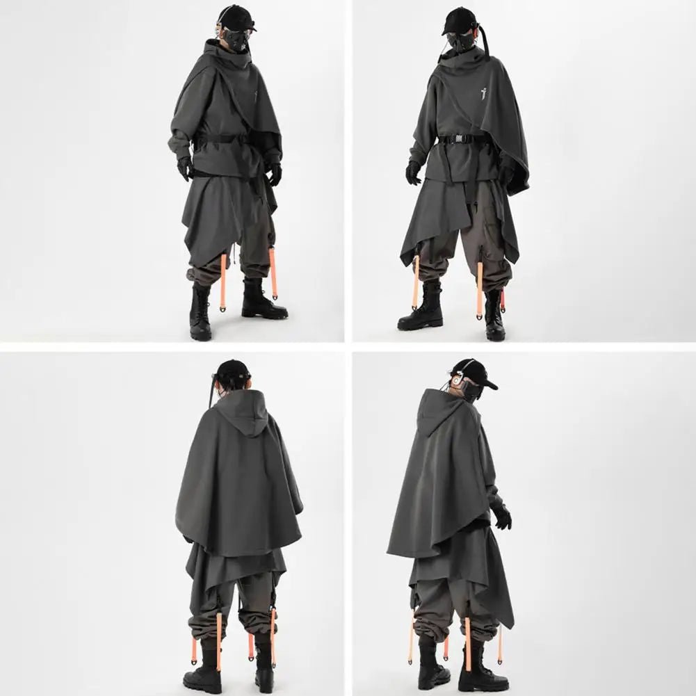Techwear Futuristic Medieval Hooded Cape - ATLAS 1