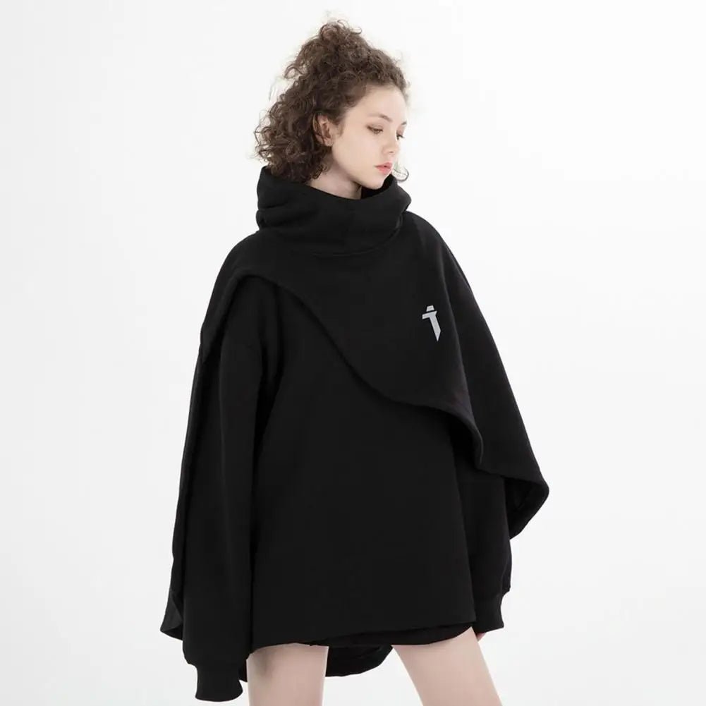 Techwear Futuristic Medieval Hooded Cape - ATLAS 1