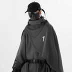 Techwear Futuristic Medieval Hooded Cape - ATLAS 1