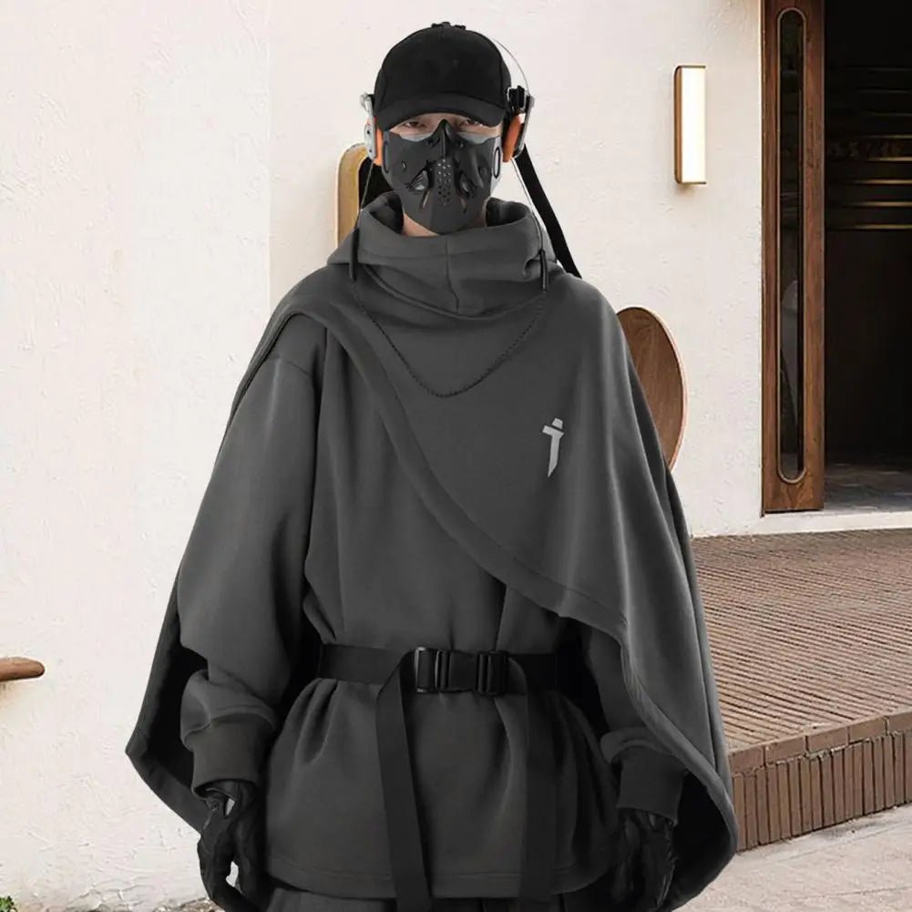 Techwear Futuristic Medieval Hooded Cape - ATLAS 1