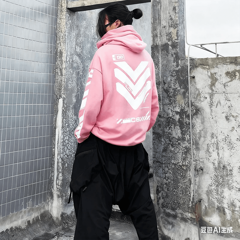 Techwear Geometric Street Ninja Style Hoodie - ATLAS 1