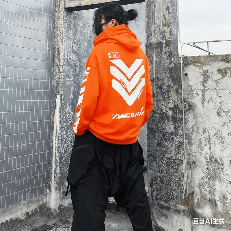 Techwear Geometric Street Ninja Style Hoodie - ATLAS 1