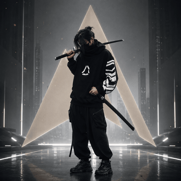 Techwear Geometric Street Ninja Style Hoodie - ATLAS 1