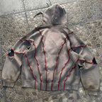 Techwear Gothic Punk Eye Patchwork Hoodie - ATLAS 1 - Techwear Store