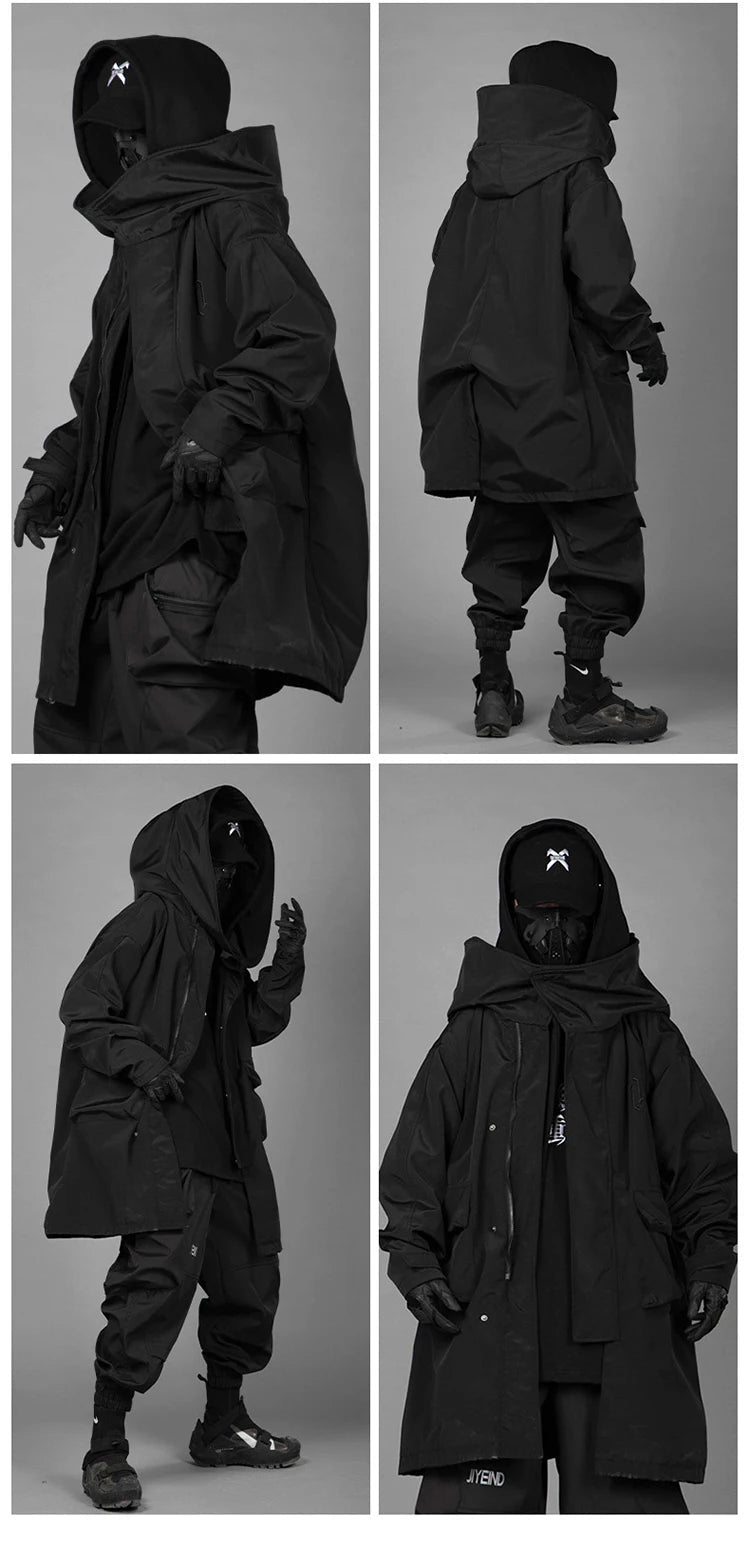 Techwear High Street Loose Long Jacket - ATLAS 1