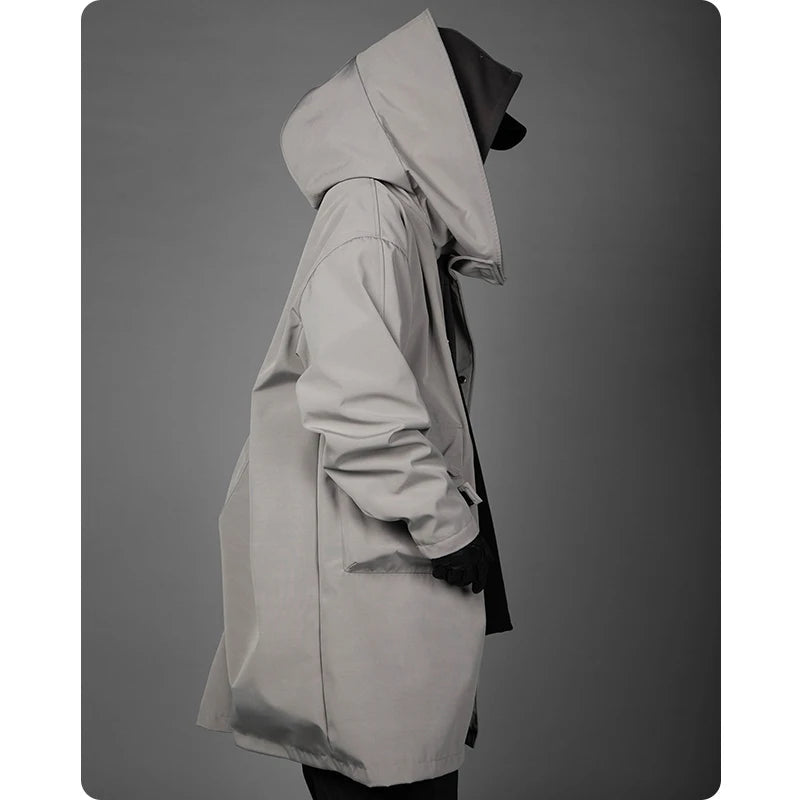 Techwear High Street Loose Long Jacket - ATLAS 1