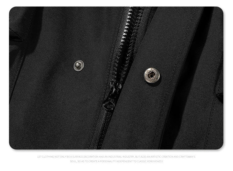 Techwear High Street Loose Long Jacket - ATLAS 1