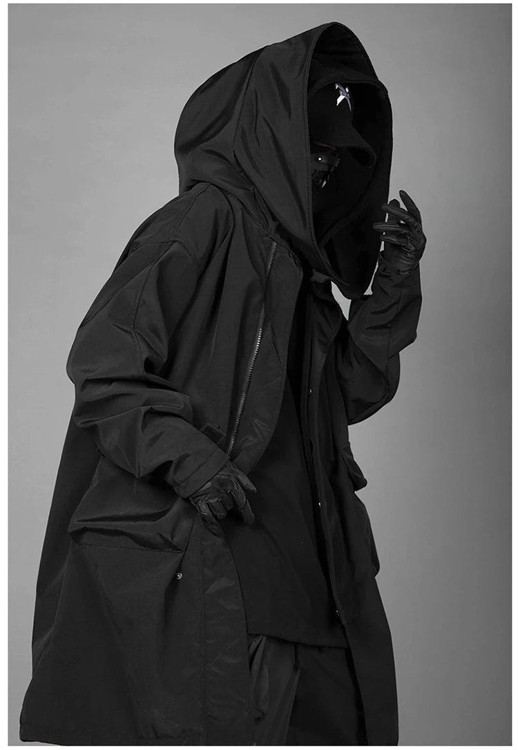 Techwear High Street Loose Long Jacket - ATLAS 1