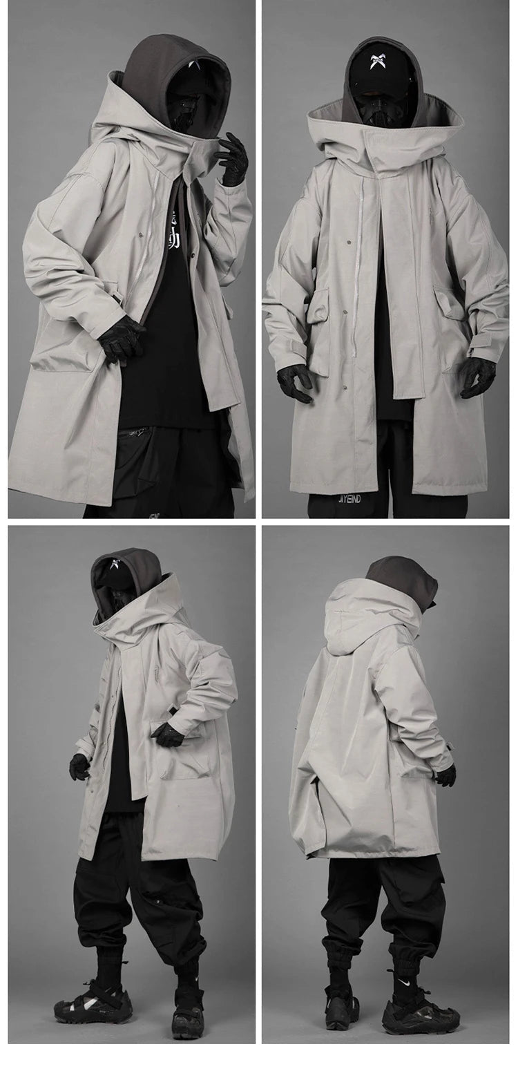 Techwear High Street Loose Long Jacket - ATLAS 1