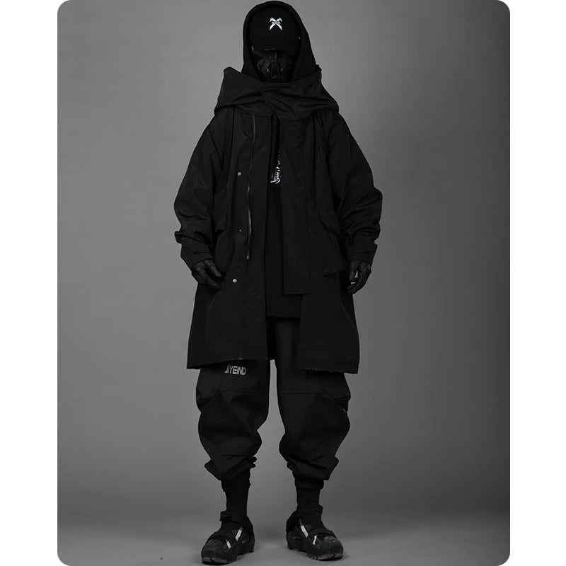 Techwear High Street Loose Long Jacket - ATLAS 1