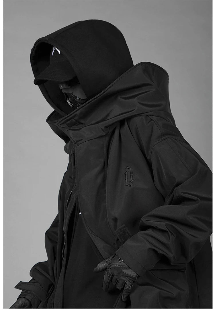 Techwear High Street Loose Long Jacket - ATLAS 1