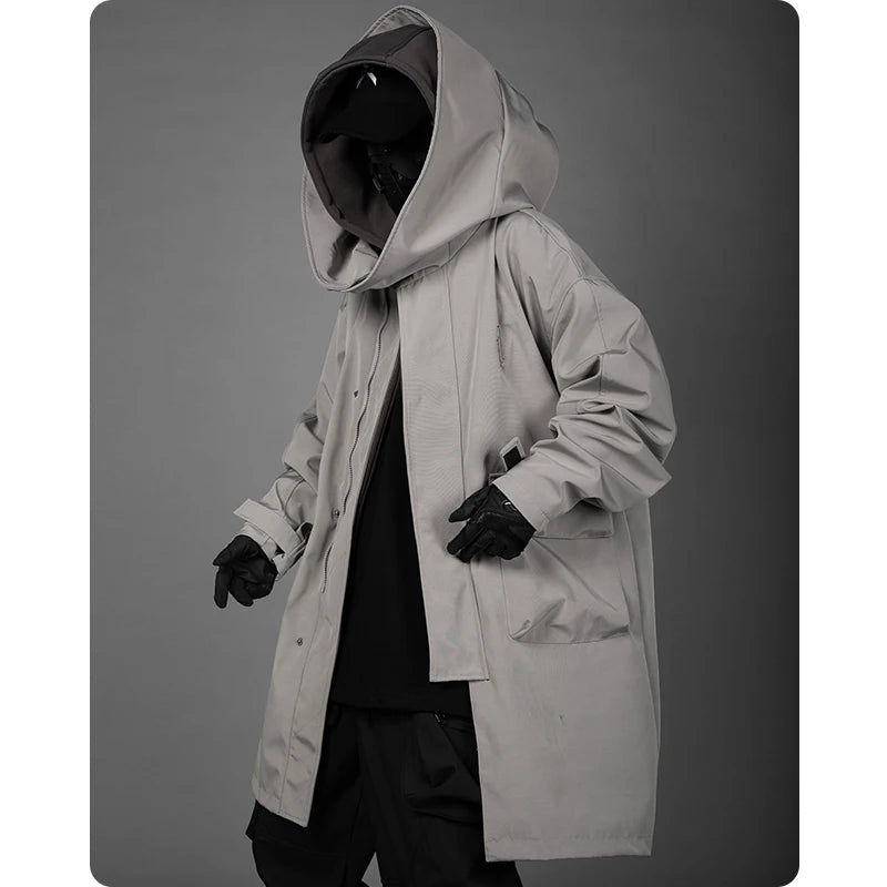 Techwear High Street Loose Long Jacket - ATLAS 1