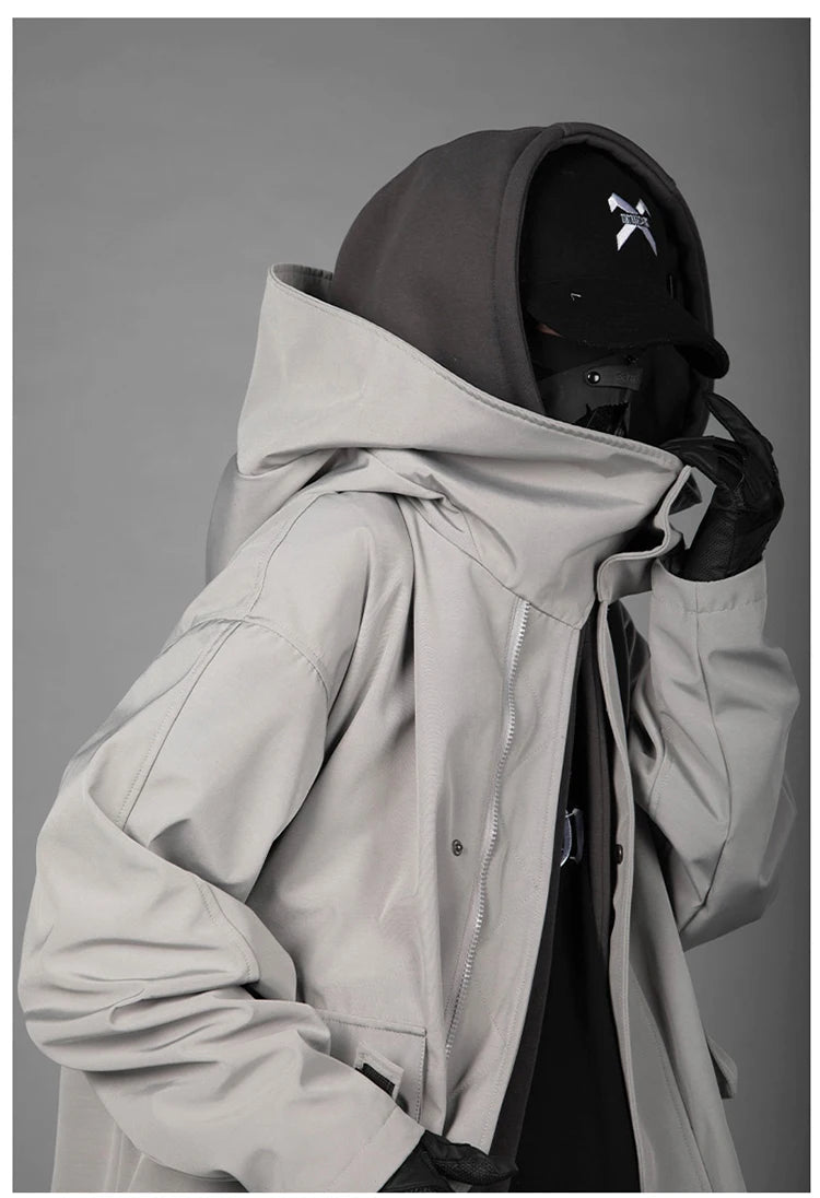 Techwear High Street Loose Long Jacket - ATLAS 1
