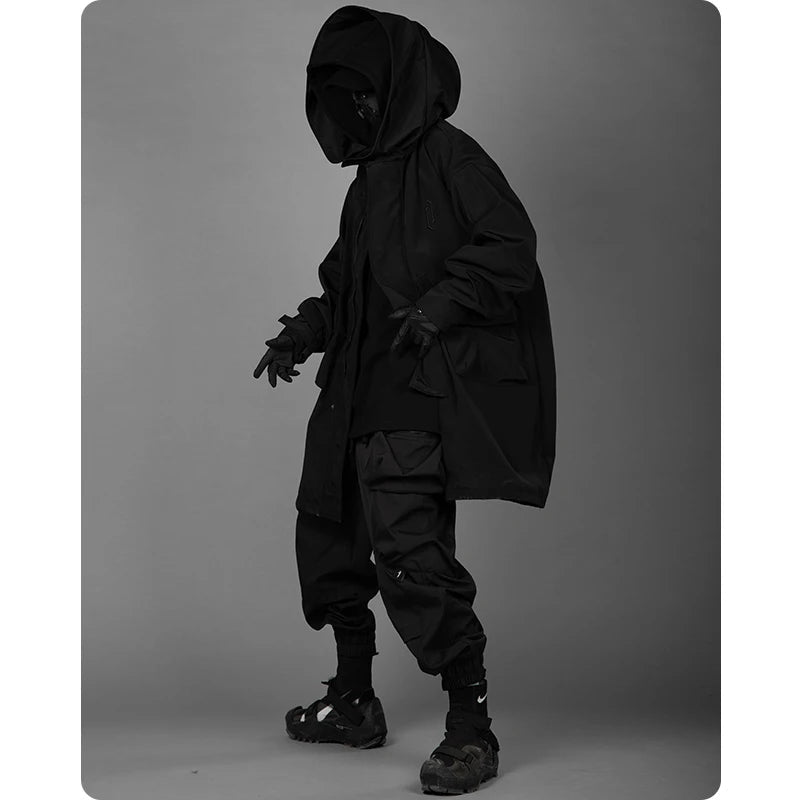 Techwear High Street Loose Long Jacket - ATLAS 1