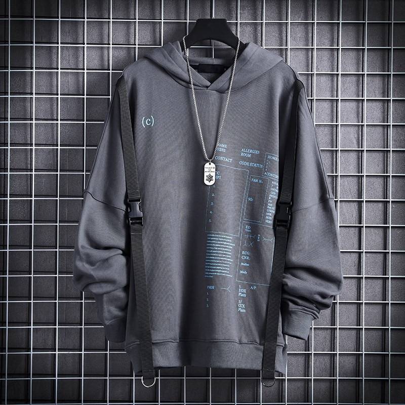 Techwear Hip-Hop Hoodies — Hooded design