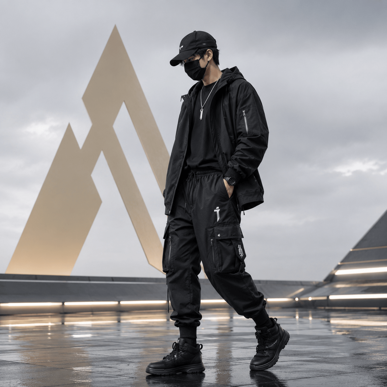Techwear Hip Hop Multi Pocket Cargo Pants - ATLAS 1
