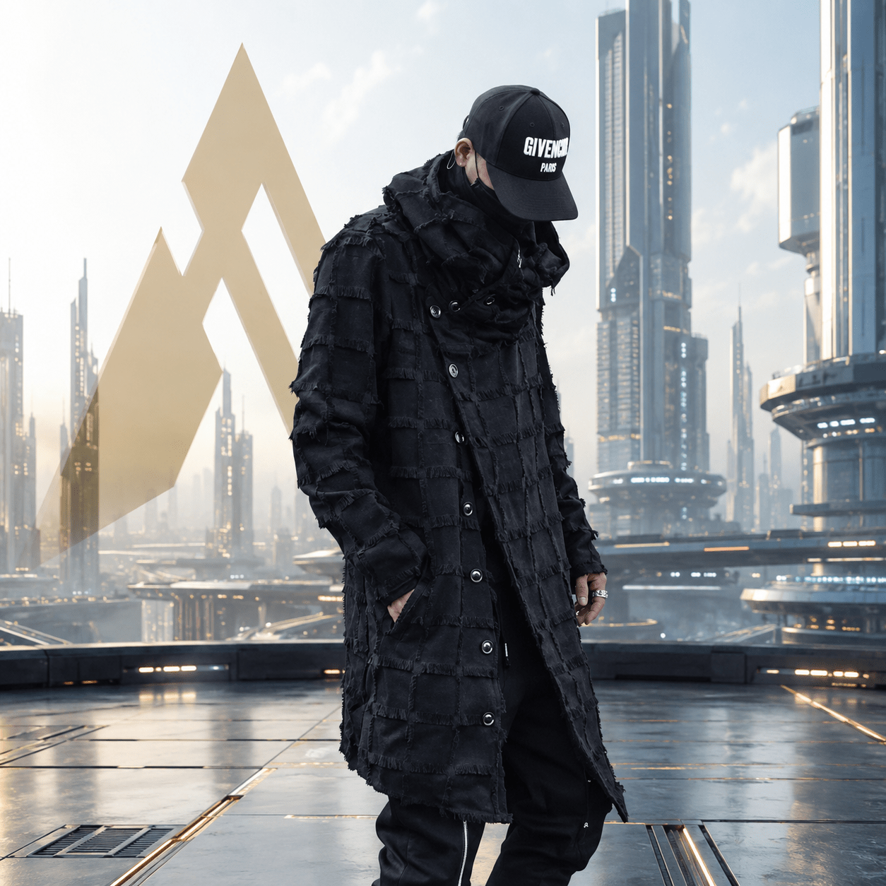 Techwear Hooded Lightweight Windbreaker Coat Men - ATLAS 1