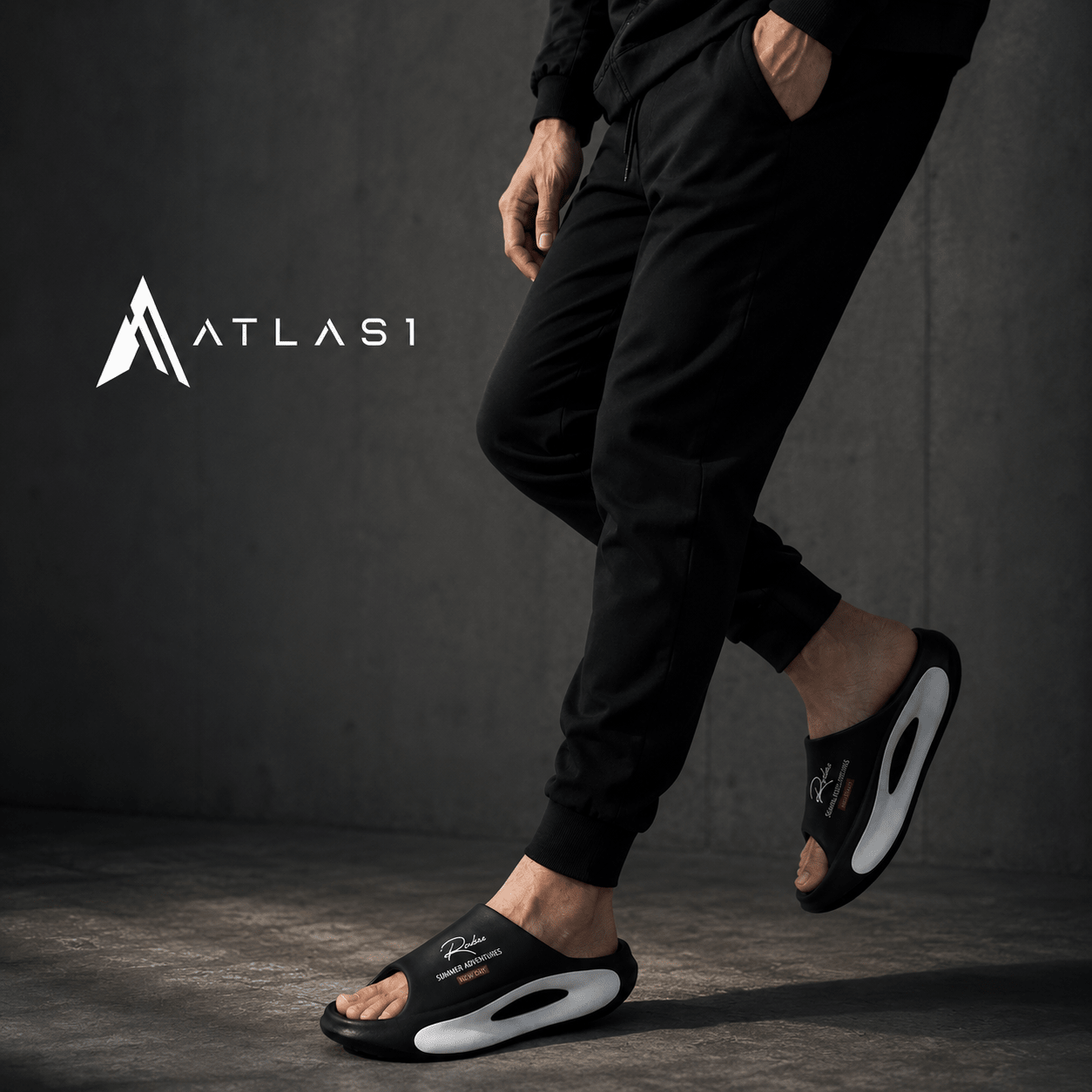 Techwear Lightweight EVA Casual Slide Sandals - ATLAS 1