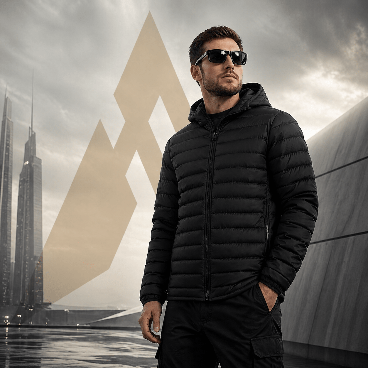 Techwear Lightweight Windproof Cotton Jacket Men - ATLAS 1 - Techwear Store