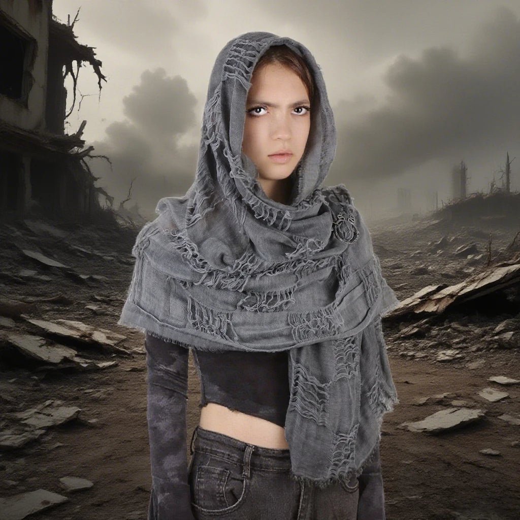 Techwear Medieval Hooded Cloak Viking Renaissance Cape - ATLAS 1
