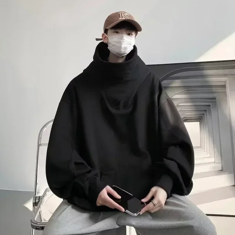 Techwear Ninja Turtleneck Oversized Hoodie Men - ATLAS 1 - Techwear Store