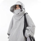 Techwear Ninja Turtleneck Oversized Hoodie Men - ATLAS 1 - Techwear Store