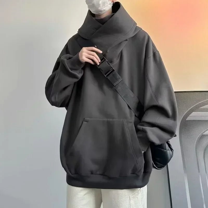 Techwear Ninja Turtleneck Oversized Hoodie Men - ATLAS 1 - Techwear Store