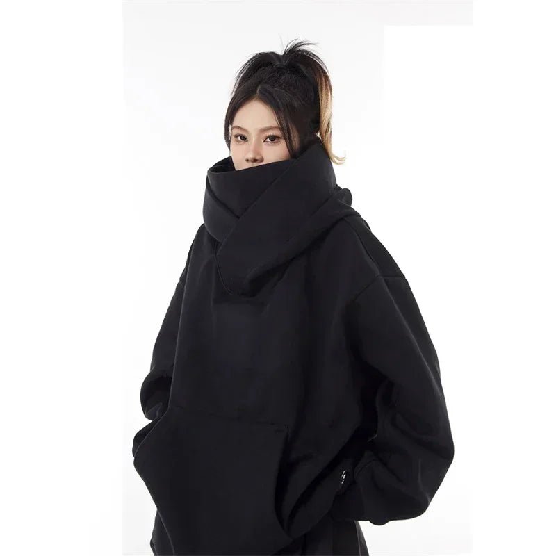 Techwear Ninja Turtleneck Oversized Hoodie Men - ATLAS 1 - Techwear Store