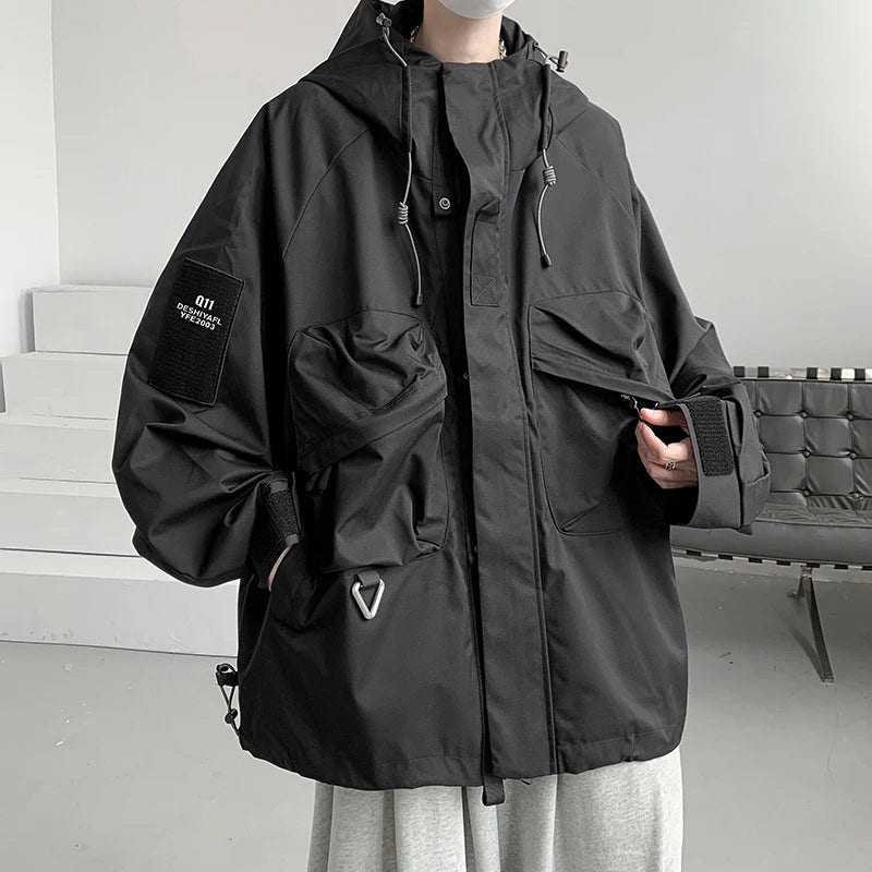Techwear Oversize Cargo Waterproof Street Jacket - ATLAS 1