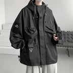 Techwear Oversize Cargo Waterproof Street Jacket - ATLAS 1