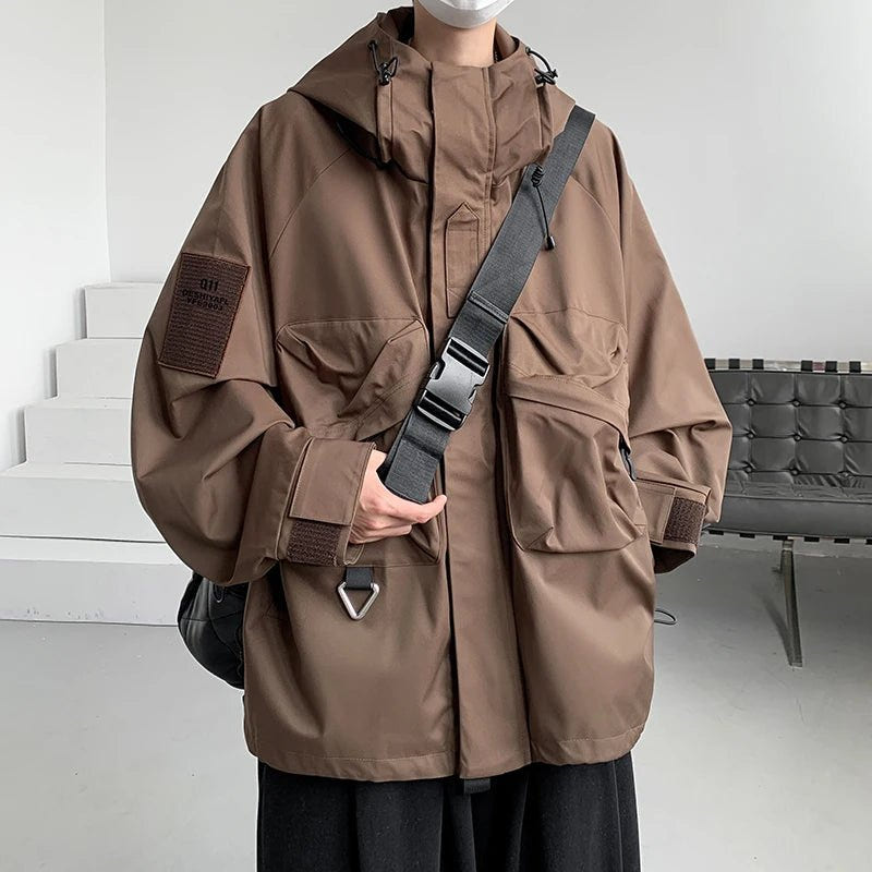 Techwear Oversize Cargo Waterproof Street Jacket - ATLAS 1