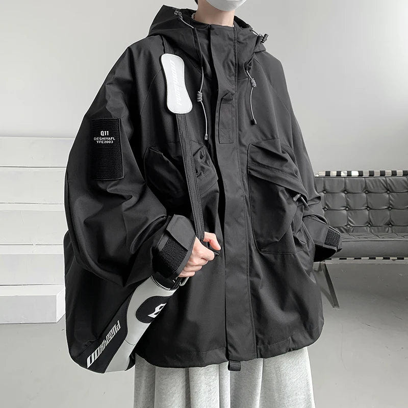 Techwear Oversize Cargo Waterproof Street Jacket - ATLAS 1