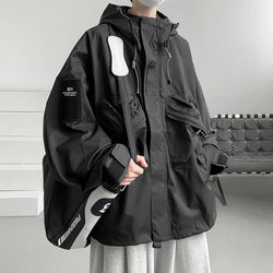 Techwear Oversize Cargo Waterproof Street Jacket - ATLAS 1