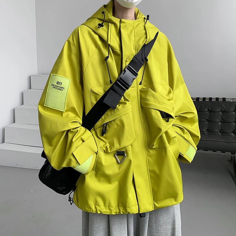 Techwear Oversize Cargo Waterproof Street Jacket - ATLAS 1