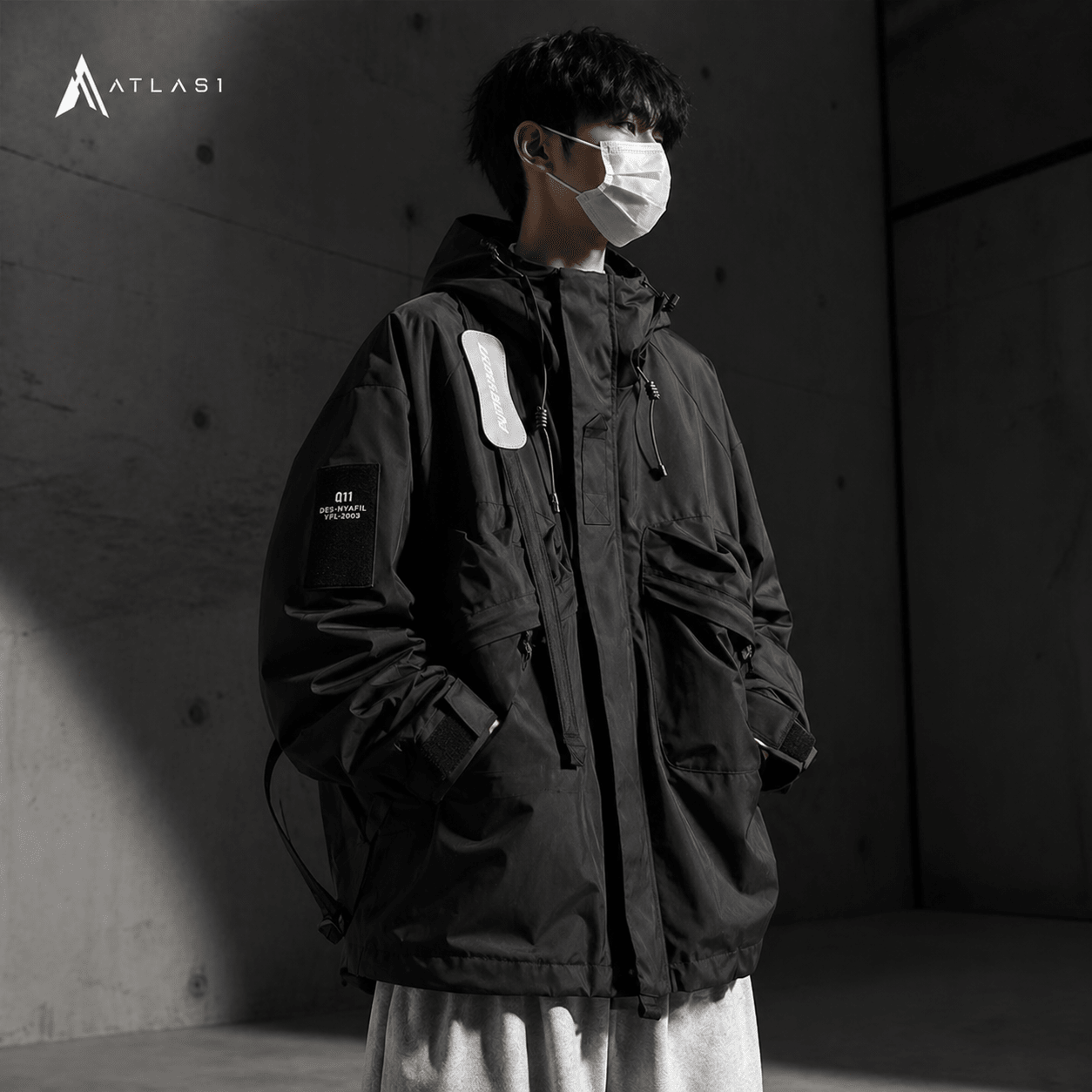 Techwear Oversize Cargo Waterproof Street Jacket - ATLAS 1 - Techwear Store