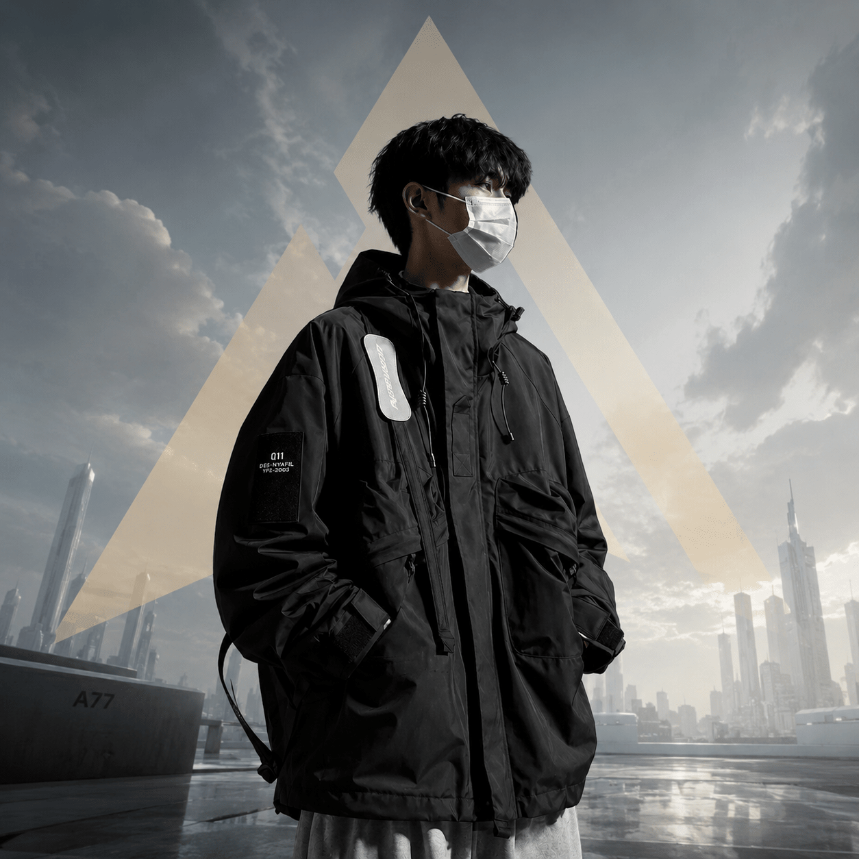Techwear Oversize Cargo Waterproof Street Jacket - ATLAS 1
