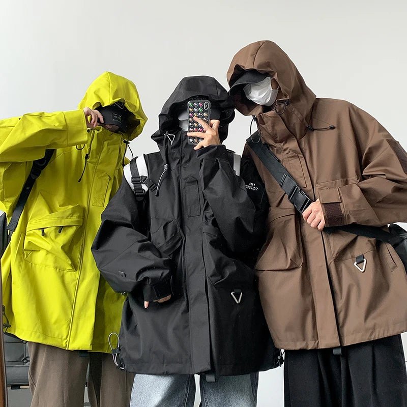 Techwear Oversize Cargo Waterproof Street Jacket - ATLAS 1