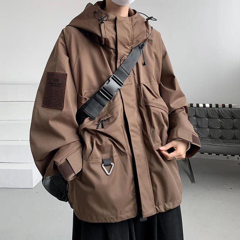 Techwear Oversize Cargo Waterproof Street Jacket - ATLAS 1
