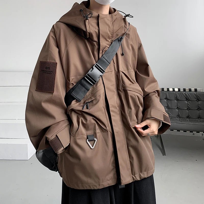 Techwear Oversize Cargo Waterproof Street Jacket - ATLAS 1