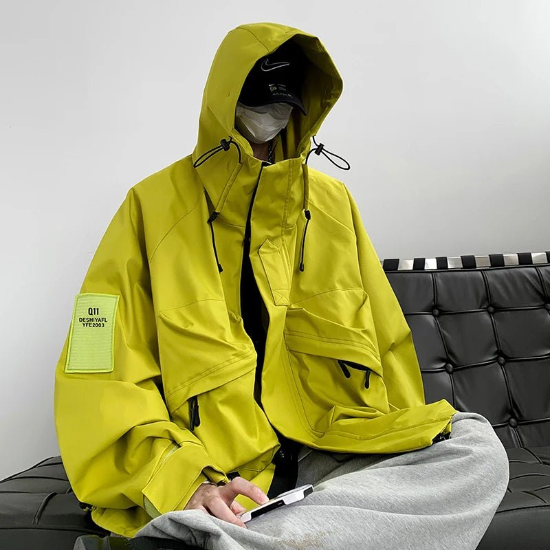 Techwear Oversize Cargo Waterproof Street Jacket - ATLAS 1