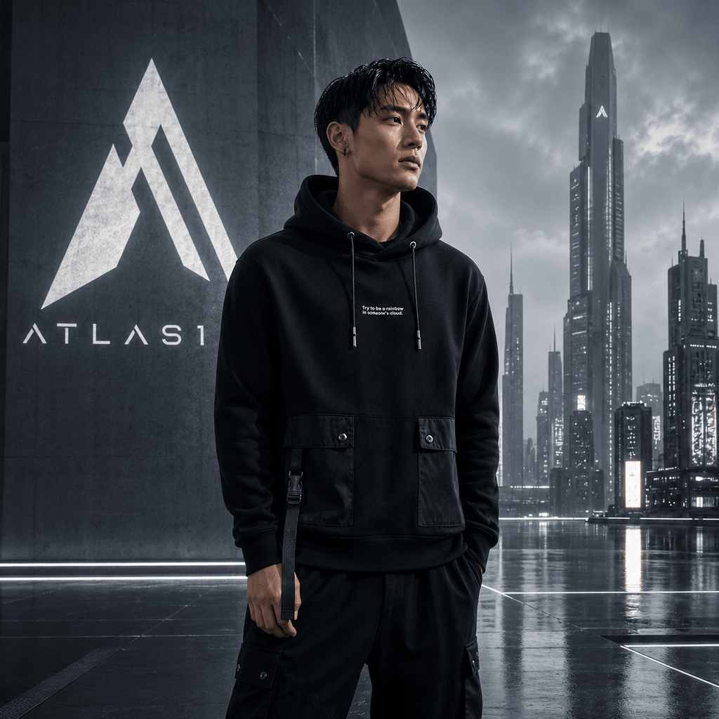 Techwear Oversize Hip Hop Street Hoodie Men - ATLAS 1