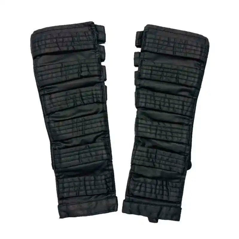 Techwear Punk Hollow Out Waxed Cotton Sleeve Gloves - ATLAS 1
