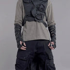 Techwear Punk Hollow Out Cotton Arm Warmers - ATLAS 1