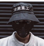 Techwear Streetwear Cotton Black Bucket Hat - ATLAS 1