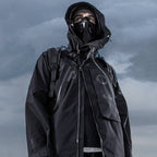 Techwear Streetwear Cotton Black Bucket Hat - ATLAS 1