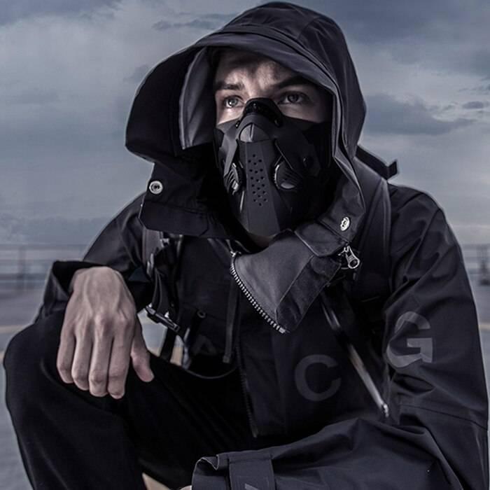 Techwear Streetwear Cotton Black Bucket Hat - ATLAS 1