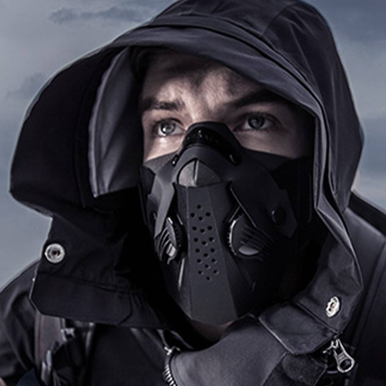 Techwear Streetwear Cotton Black Bucket Hat - ATLAS 1