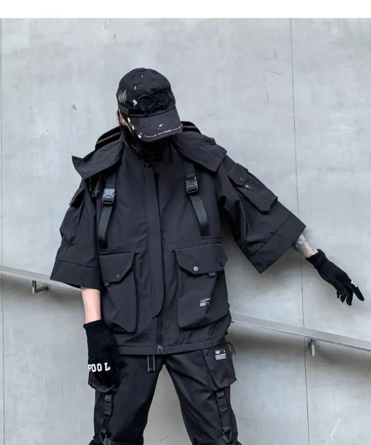 Techwear Streetwear Tactical Hooded Winter Jacket - ATLAS 1